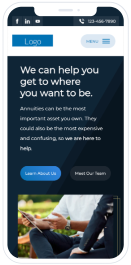 Financial Website Remake - Mobile